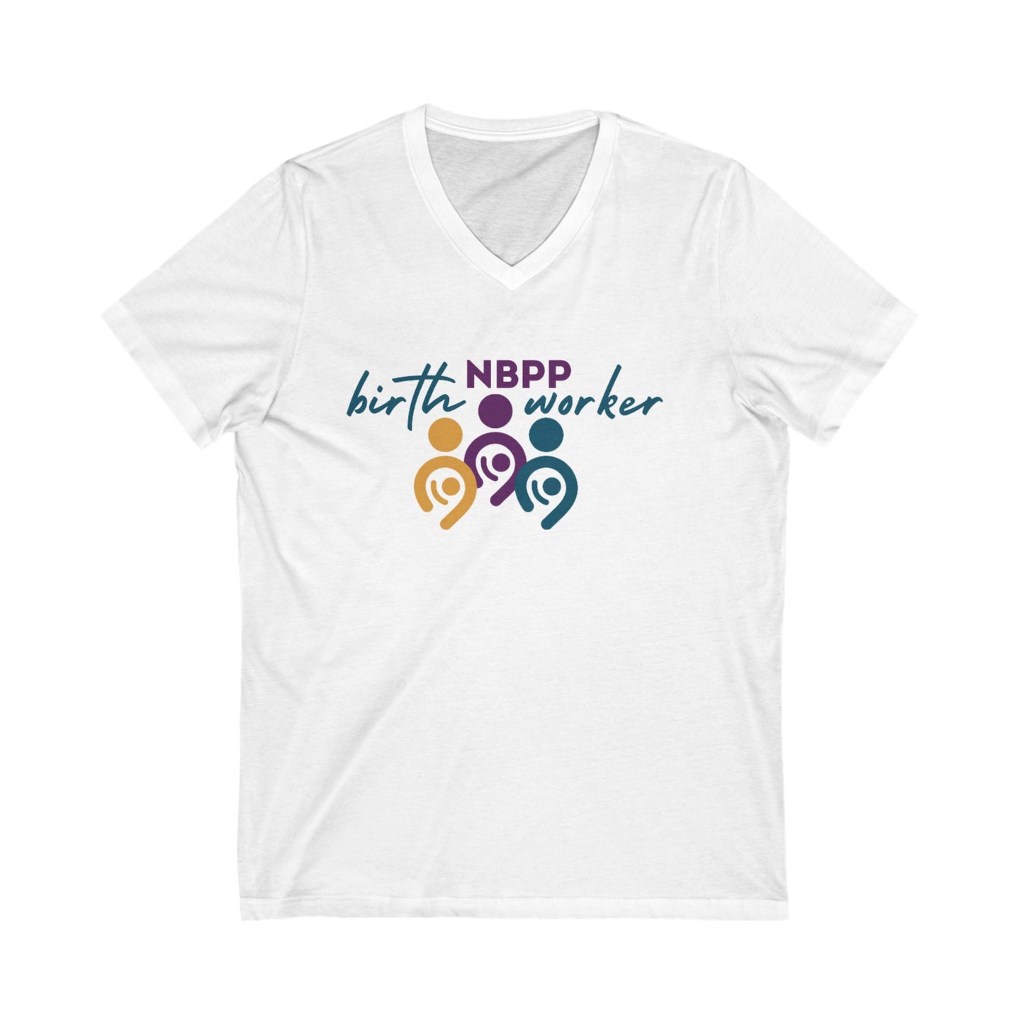 "NBPP birth worker" intertwined V-Neck T-Shirt