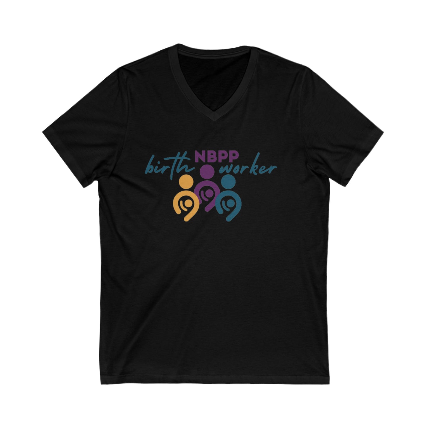 "NBPP birth worker" intertwined V-Neck T-Shirt