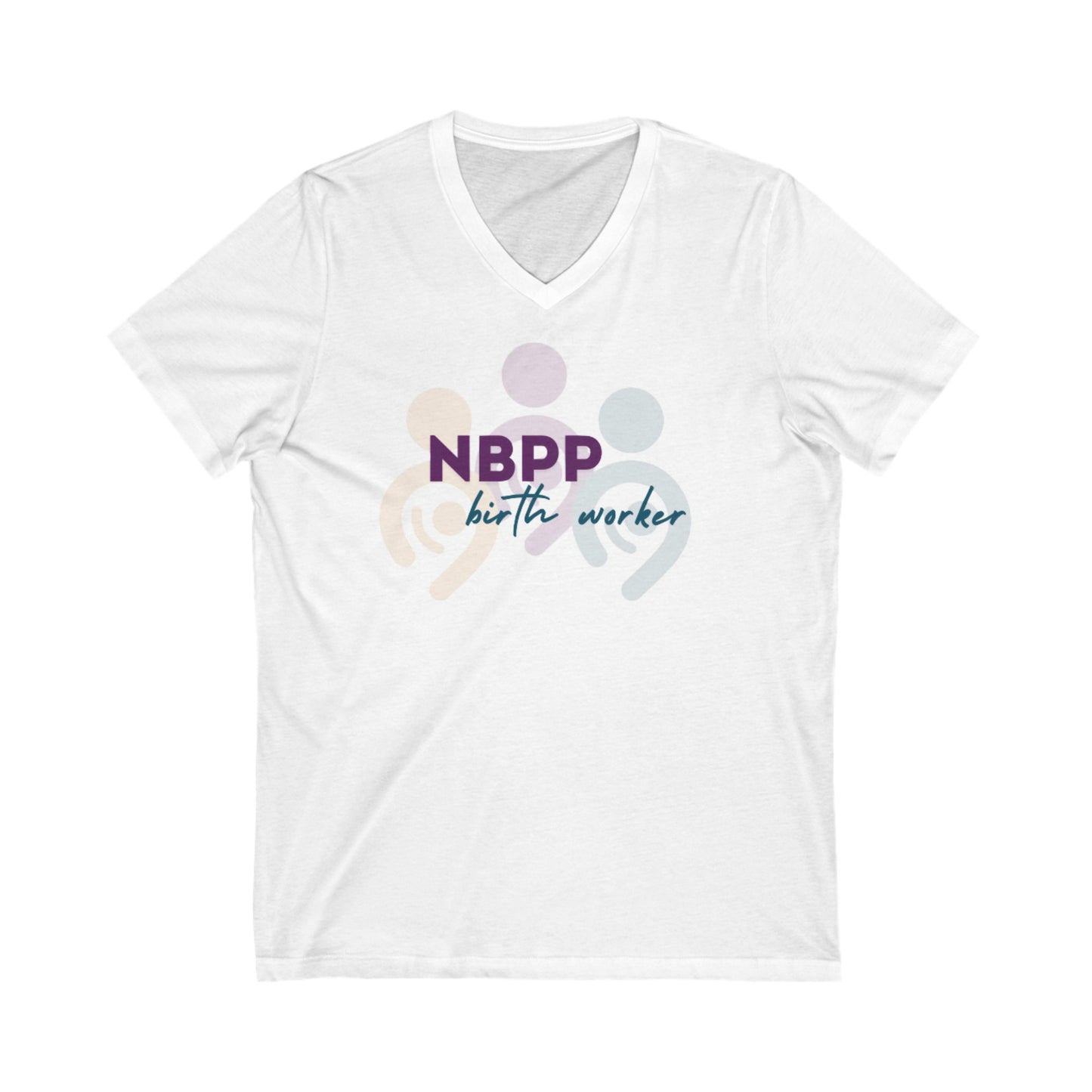 "NBPP birth worker" V-Neck T-Shirt